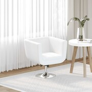 vidaXL Fotel barowy ze skóry syntetycznej, biały vidaXL 240040
