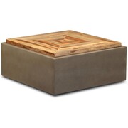 vidaXL Stolik kawowy, drewno tekowe z odzysku i beton, 70x70x30 cm vidaXL 245413