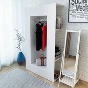 vidaXL Szafa z płyty wiórowej 106 x 36,5 x 192 cm, biała vidaXL 243665