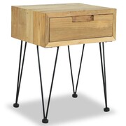 vidaXL Szafka nocna, 40 x 30 x 50 cm, lite drewno tekowe vidaXL 244576