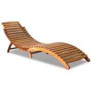 vidaXL Leżak z litego drewna akacjowego, 190x60x51 cm, brązowy vidaXL 43987