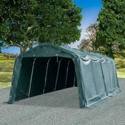 vidaXL Przenośny namiot dla bydła PVC, 550 g/m², 3,3 x 8 m, zielony vidaXL 274947