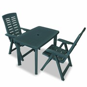vidaXL Zestaw mebli bistro, 3 części, zielony, 101 x 68 x 72 cm vidaXL 275078