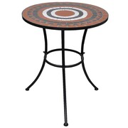 vidaXL Stolik mozaikowy 60 cm terracotta / biały vidaXL 41534