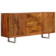 vidaXL Komoda z rzeźbionymi drzwiami, lite drewno akacji, 158x40x75 cm vidaXL 244972