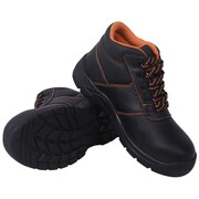 vidaXL Buty ochronne czarne, rozmiar 43, skórzane vidaXL 131397