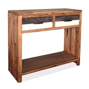vidaXL Stolik typu konsola z litego drewna akacjowego, 86x30x75 cm vidaXL 246045