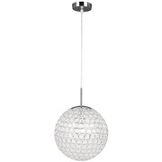 GLOBO Lampa sufitowa KONDA, szkło, chrom, 30x155 cm, 16004 GLOBO 16004