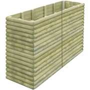 vidaXL Skrzynia ogrodowa z impregnowanego drewna FSC, 197x56x96 cm vidaXL 43322
