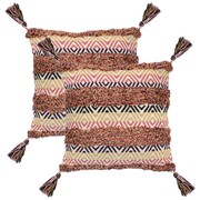 vidaXL 2 poduszki, 60x60 cm, styl boho, wielokolorowe vidaXL 245043