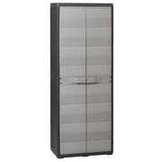 vidaXL Szafa ogrodowa z 3 półkami, czarno-szara vidaXL 43703