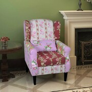 vidaXL Fotel patchworkowy, materiałowy vidaXL 240490