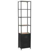 vidaXL Regał na książki z drewna jodłowego i stali, 40,5x32,5x180 cm vidaXL 246425