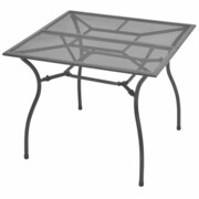 vidaXL Ogrodowy stół jadalniany, metalowa siatka, 90x90x72 cm vidaXL 42722