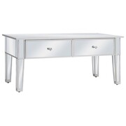 vidaXL Lustrzany stolik kawowy, MDF i szkło, 100 x 50 x 45 cm vidaXL 246662