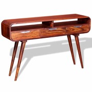 vidaXL Stolik typu konsola z litego drewna sheesham, 120 x 30 x 75 cm vidaXL 243951