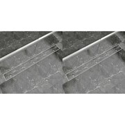 vidaXL Odpływ prysznicowy liniowy, stal nierdzewna, 2 szt., 1030x140 mm vidaXL 275952
