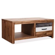 vidaXL Stolik kawowy z litego drewna akacjowego, 90x50x37,5 cm vidaXL 246043