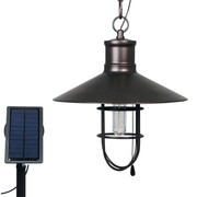 Luxbright Solarna lampa ogrodowa LED Caledon, ciemnobrązowa, 34112 Luxbright 34112