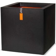 Capi Kwadratowa donica Urban Smooth 50x50x50 czarna PKBL904 Capi PKBL904