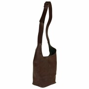 vidaXL Damska torebka z prawdziwej skóry, brązowa vidaXL 133316