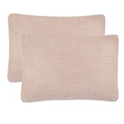 vidaXL 2 poduszki, bawełna o grubym splocie, 60x40 cm, różowe vidaXL 245101