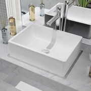 vidaXL Umywalka ceramiczna 41 x 30 x 12 cm, biała vidaXL 142339