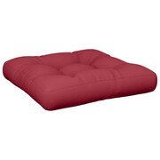 vidaXL Wyściełana poduszka na siedzenie 50 x 50 x 10 cm czerwone wino vidaXL 40972