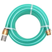 vidaXL Wąż ssący z mosiężnymi złączkami, 15 m, 25 mm, zielony vidaXL 142887