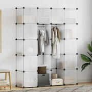 vidaXL Szafa modułowa z 14 przegrodami, biała, 37 x 146 x 180,5 cm vidaXL 240500