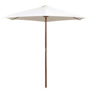 vidaXL Parasol ogrodowy, 270x270 cm, drewniany, kremowy vidaXL 42962