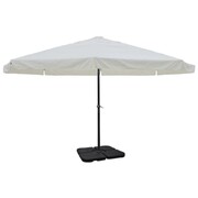 vidaXL Biały parasol ogrodowy z aluminiową ramą i przenośną podstawą vidaXL 271716