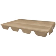 vidaXL Zamienne zadaszenie do huśtawki ogrodowej, 249 x 185 cm, taupe vidaXL 44409