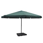 vidaXL Zielony parasol ogrodowy z aluminiową ramą i przenośną podstawą vidaXL 271717