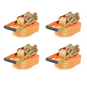vidaXL Taśmy mocujące z napinaczami, 4 szt, 2 tony, 8mx50mm vidaXL 142662
