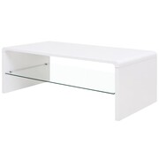 vidaXL Stolik do kawy, wysoki połysk biały vidaXL 242981