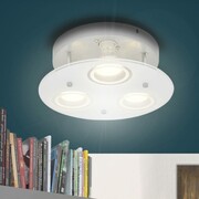 vidaXL Okrągła lampa sufitowa LED z 3 żarówkami vidaXL 242257