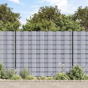 vidaXL Osłona na płot siatka PCV jasnoszara (70 x 0,19 m) vidaXL 41619
