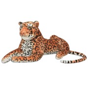 vidaXL Pluszowy leopard XXL brązowy vidaXL 80165