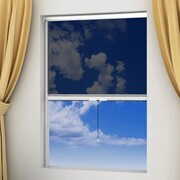 vidaXL Moskitiera zwijana na okna 100 x 170 cm, biała vidaXL 141571
