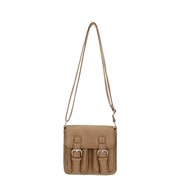 Beagles Torba na ramię z klamrami, kolor taupe, 15803 - 016 Beagles 15803 - 016