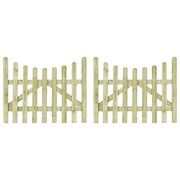 vidaXL Furtki ogrodowe, 2 szt., impregnowana sosna FSC, 150 x 120 cm vidaXL 45161