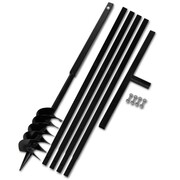 vidaXL Świder glebowy z uchwytem, 120 mm, z rurą przedłużającą, 5 m, stal vidaXL 270523