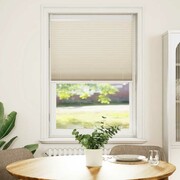 vidaXL Roleta plisowana, kremowa (80x125 cm) vidaXL 240634