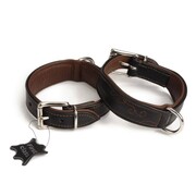 Beeztees Obroża dla psa Swirl, brązowa skóra, 35 mm, 28-34 cm, 745842 Beeztees 745842