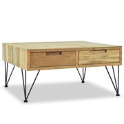 vidaXL Stolik kawowy, 80 x 80 x 40 cm, lite drewno tekowe vidaXL 244574