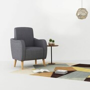 vidaXL Fotel tapicerowany jasnoszary vidaXL 243895