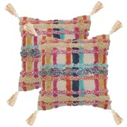 vidaXL 2 poduszki, 60x60 cm, styl boho, wielokolorowe vidaXL 245028