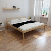 vidaXL Łóżko sosnowe z materacem 180 x 200 cm, lite drewno vidaXL 271807