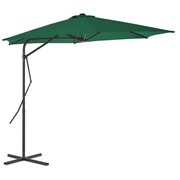 vidaXL Parasol ogrodowy na słupku stalowym, 300 cm, zielony vidaXL 44885
